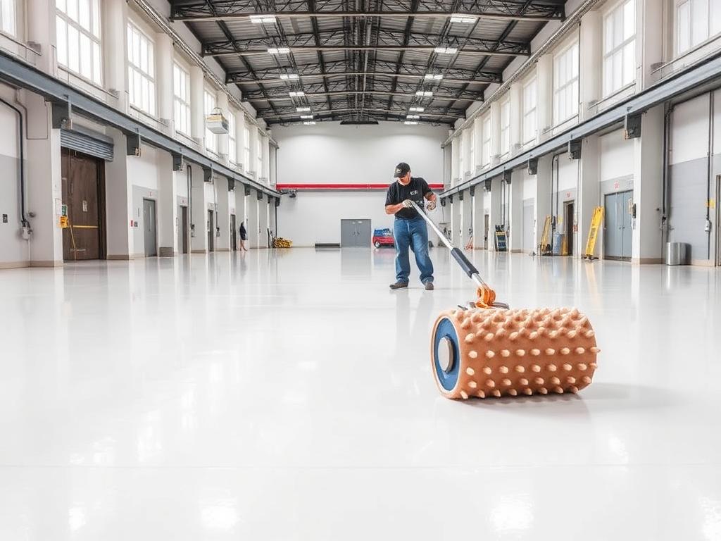 Unidade Farmacêutica Belluno — Autonivelante 2 mm sala limpa